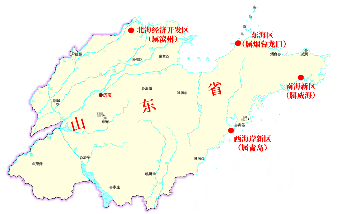 没想到吧，北海、南海、东海、西海岸都在山东