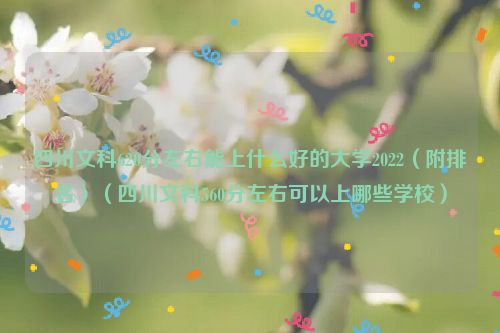 四川文科620分左右能上什么好的大学2022（附排名）（四川文科560分左右可以上哪些学校）